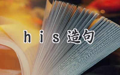 his造句