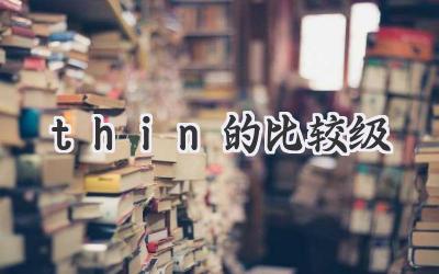 thin的比较级