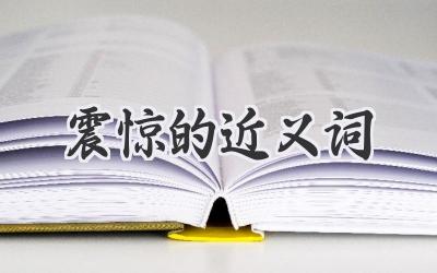 震惊的近义词
