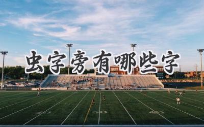 虫字旁有哪些字