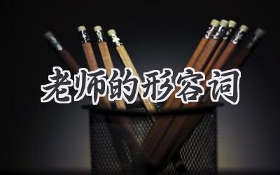 老师的形容词