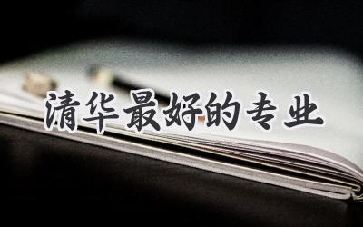 清华最好的专业