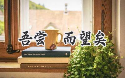 吾尝跂而望矣