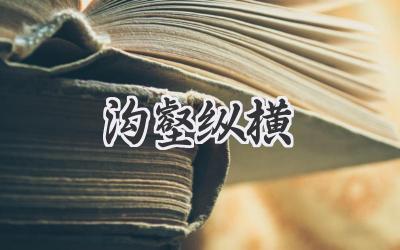沟壑纵横