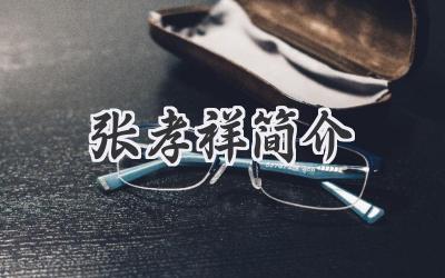 张孝祥简介