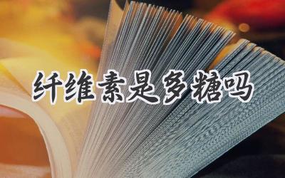 纤维素是多糖吗