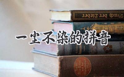 一尘不染的拼音