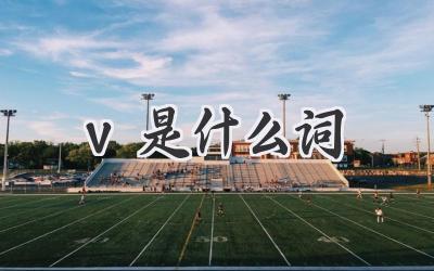 v是什么词
